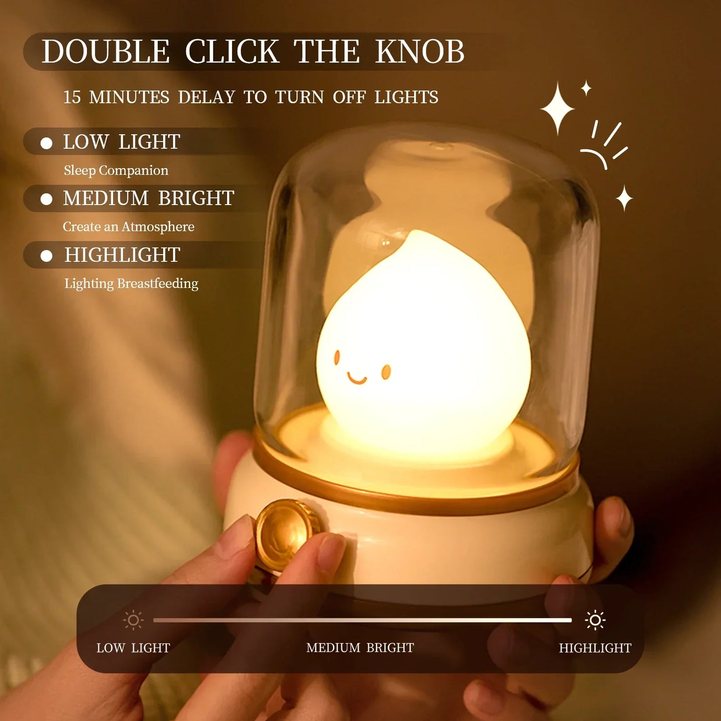 Mini USB LED Lamp, Creative Night Light